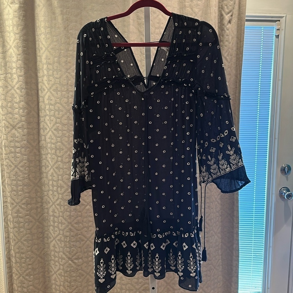 Derek Lam 10 Crosby Navy Blue tunic dress Size 2